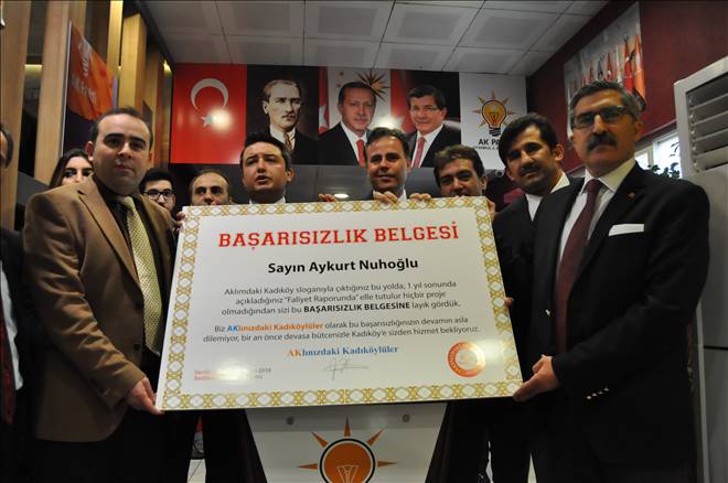 Kadıköy Belediye Başkanına Başarısızlık Belgesi Yollandı
