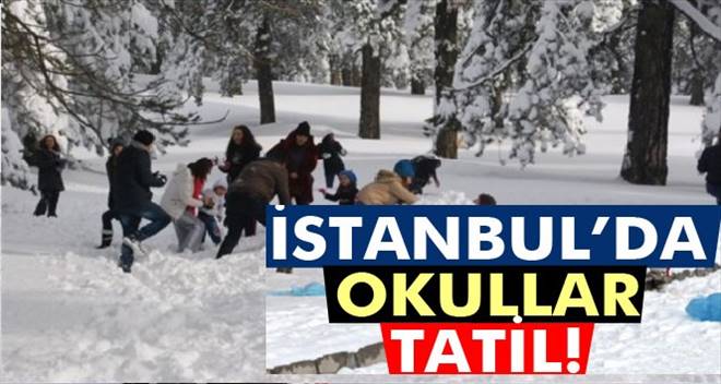 İstanbul`da Kar Tatili