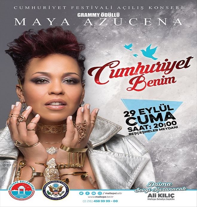 “Cumhuriyet Benim” Festivali Grammy Ödüllü Sanatçı Maya Azucena Konseriyle Başlıyor