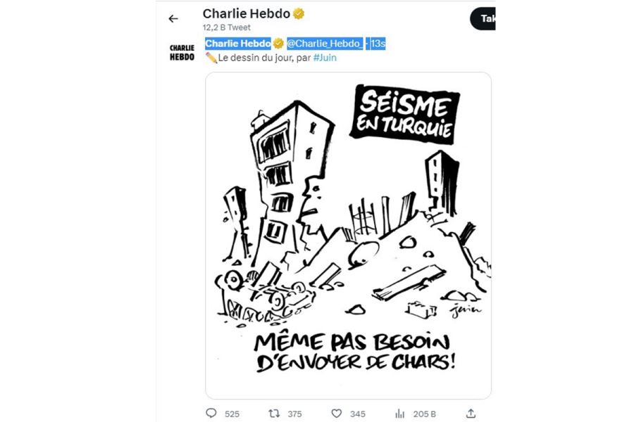 Charlie Hebdo, Dergisinden Alçak Karikatür 