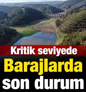  BARAJ DOLULUK ORANLARI KRİTİK SEVİYEDE