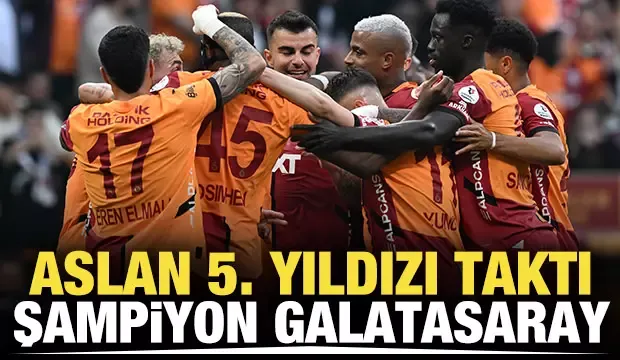 Galatasaray 5. Yıldızı Taktı